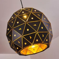 Suspension Sunasau Noir, 1 lumière