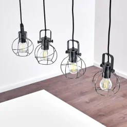 Suspension Sundsvall Brun, Noir, 4 lumières