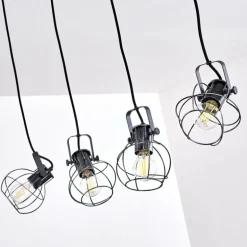 Suspension Sundsvall Brun, Noir, 4 lumières