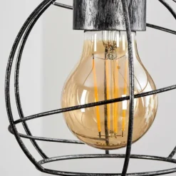 Suspension Sundsvall Écru, Noir, 4 lumières