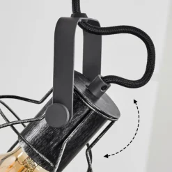 Suspension Sundsvall Écru, Noir, 4 lumières