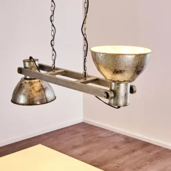 Suspension Svanfolk Gris, Rouille, 2 lumières