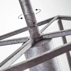 Suspension Svene Gris, Noir, 5 lumières