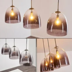 Suspension Taastrup Nickel mat, 3 lumières