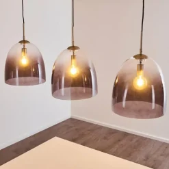 Suspension Taastrup Nickel mat, 3 lumières