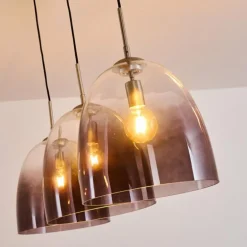 Suspension Taastrup Nickel mat, 3 lumières