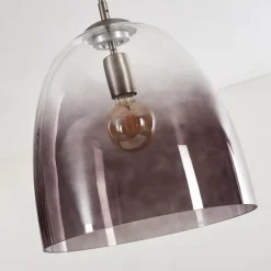 Suspension Taastrup Nickel mat, 3 lumières