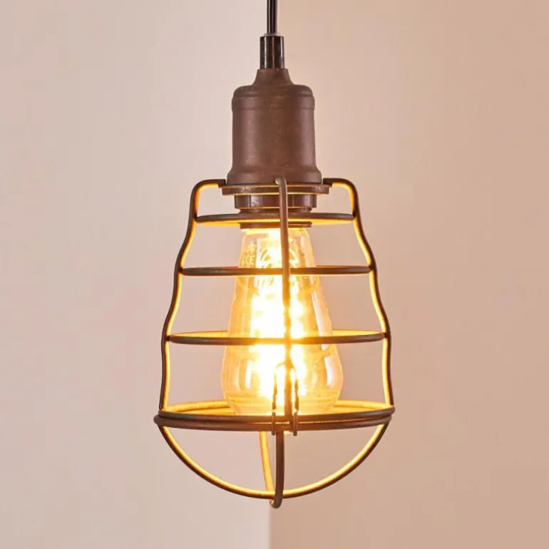 Suspension Taggia Brun, 1 lumière