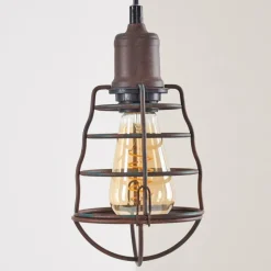 Suspension Taggia Brun, 1 lumière