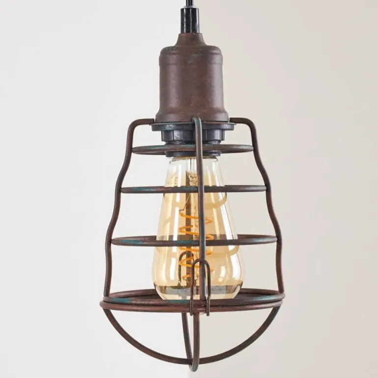 Suspension Taggia Brun, 1 lumière