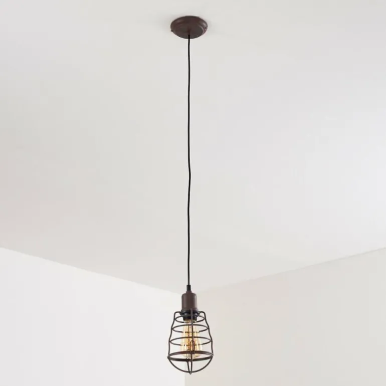 Suspension Taggia Brun, 1 lumière