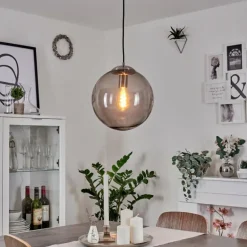 Suspension Talauta Nickel mat, 1 lumière