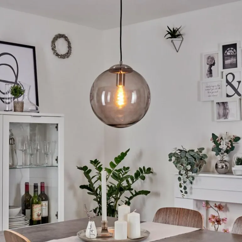 Suspension Talauta Nickel mat, 1 lumière