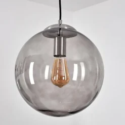 Suspension Talauta Nickel mat, 1 lumière