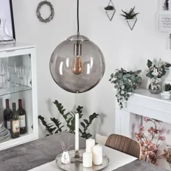 Suspension Talauta Nickel mat, 1 lumière