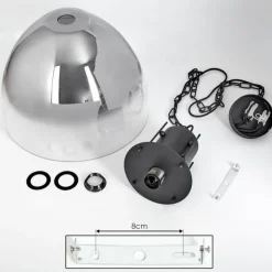 Suspension Tallaa Noir, 1 lumière