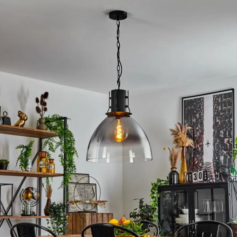 Suspension Tallaa Noir, 1 lumière