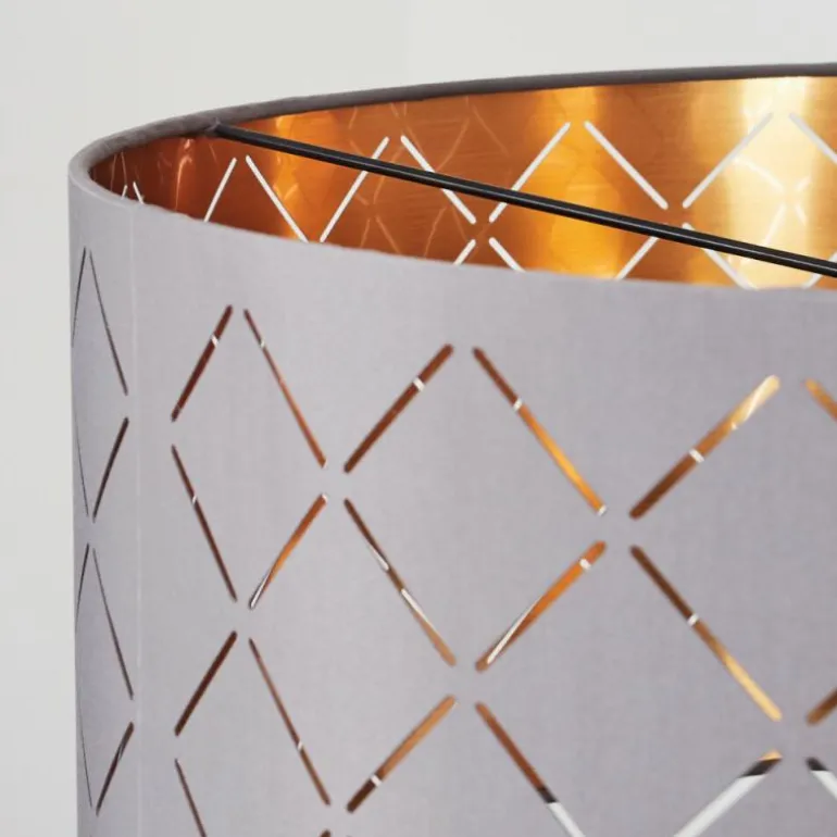 Suspension Tallaboa Gris, Cuivre, 1 lumière