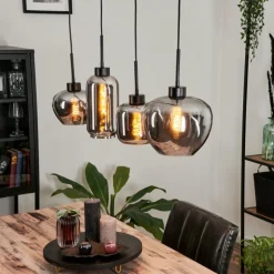 Suspension Talok Fumé, 4 lumières