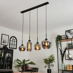 Suspension Talok Fumé, 4 lumières