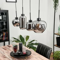 Suspension Talok Fumé, 4 lumières