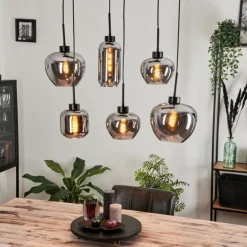 Suspension Talok Fumé, 6 lumières