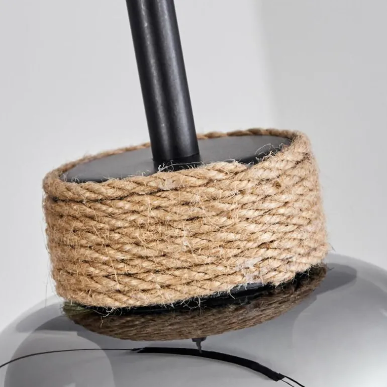 Suspension Talok Noir, 4 lumières