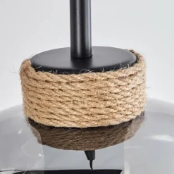 Suspension Talok Noir, 6 lumières