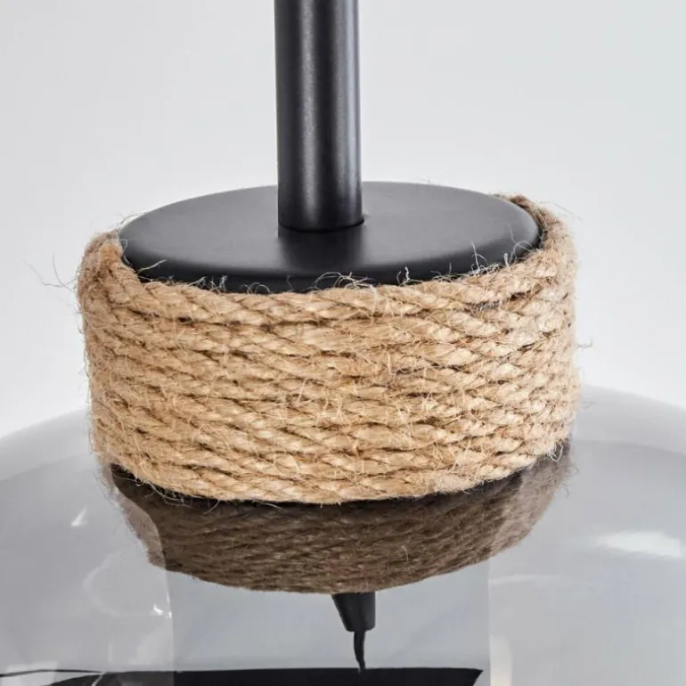 Suspension Talok Noir, 6 lumières