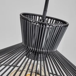 Suspension Tamins Noir, 1 lumière