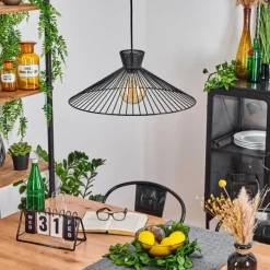 Suspension Tamins Noir, 1 lumière