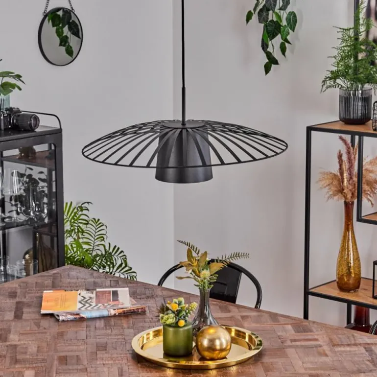 Suspension Tanakou Noir, 1 lumière