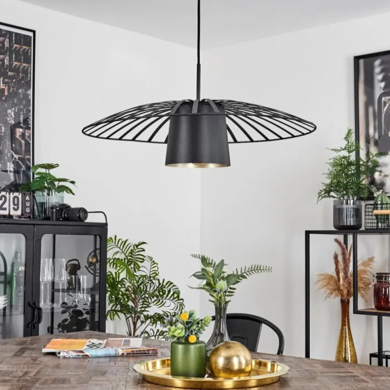 Suspension Tanakou Noir, 1 lumière