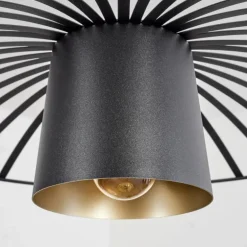 Suspension Tanakou Noir, 1 lumière