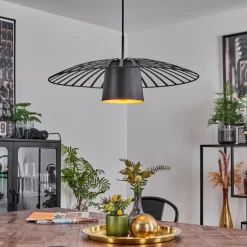 Suspension Tanakou Noir, 1 lumière