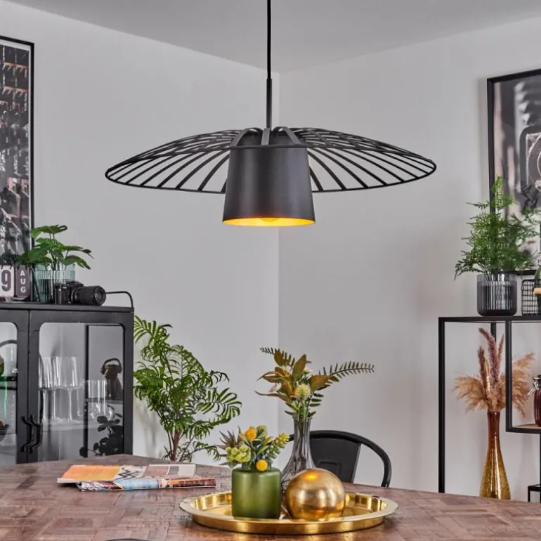 Suspension Tanakou Noir, 1 lumière