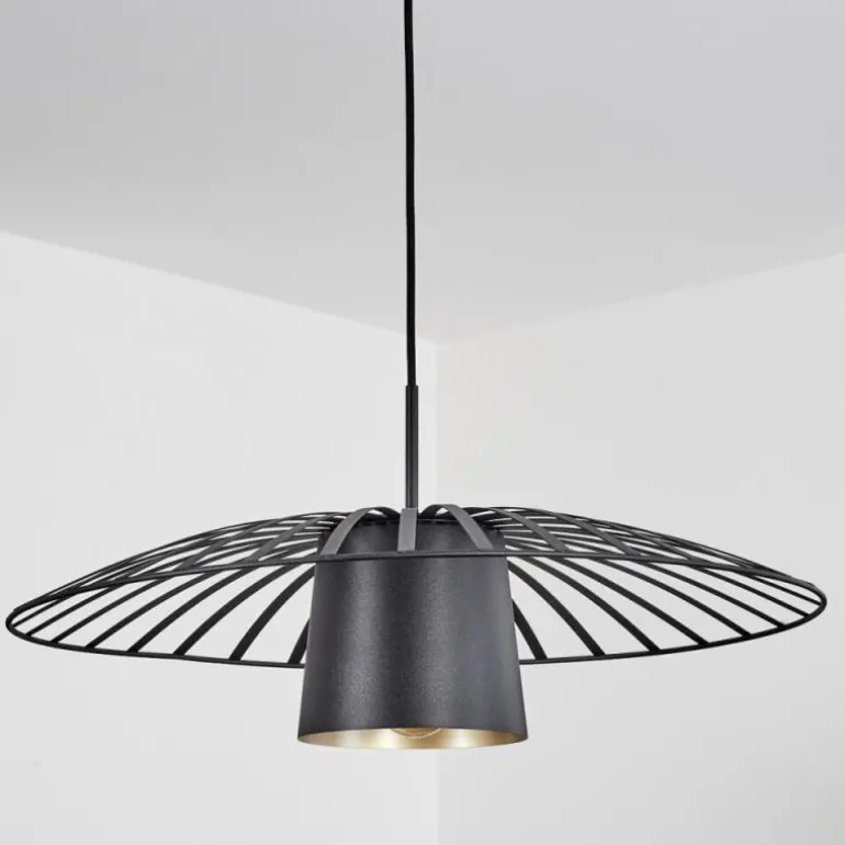 Suspension Tanakou Noir, 1 lumière