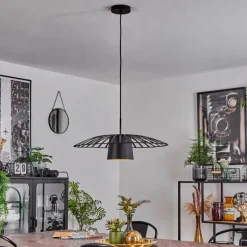 Suspension Tanakou Noir, 1 lumière