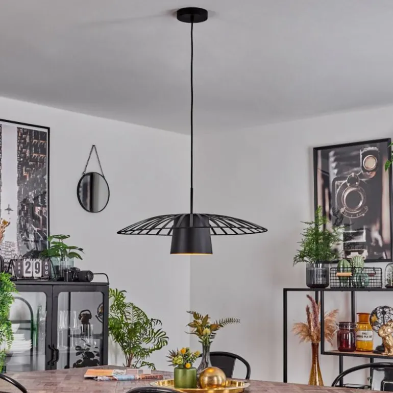 Suspension Tanakou Noir, 1 lumière