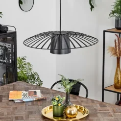 Suspension Tanakou Noir, 1 lumière