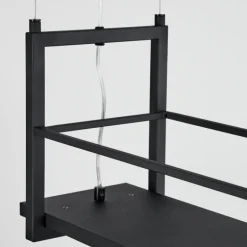 Suspension Tasan Noir, 4 lumières