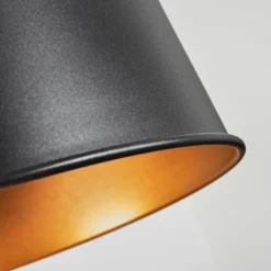 Suspension Tatodere Écru, Noir, 1 lumière