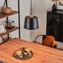 Suspension Tatodere Écru, Noir, 1 lumière