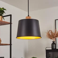 Suspension Tatodere Écru, Noir, 1 lumière