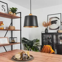 Suspension Tatodere Écru, Noir, 1 lumière