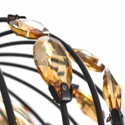 Suspension Tawasu Noir, 4 lumières