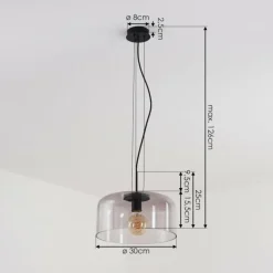 Suspension Tembotalo Chrome, 1 lumière