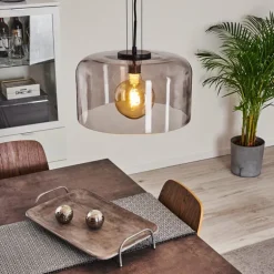 Suspension Tembotalo Noir, 1 lumière