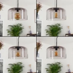 Suspension Tembotalo Noir, 1 lumière