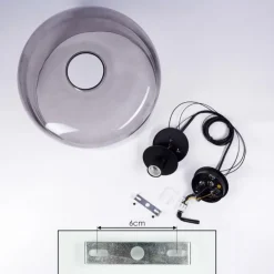 Suspension Tembotalo Noir, 1 lumière